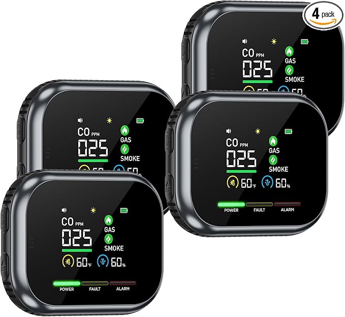 5 in 1 Indoor Air Quality Monitor, Portable Real-Time by Unknown