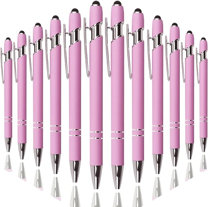 Oddmoal Ballpoint Pen with Stylus Tip, Soft Touch Click Metal Pen, 1.0mm Medium by Oddmoal