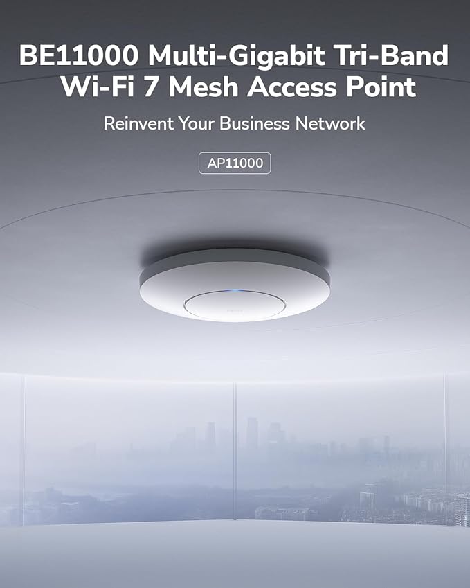 Cudy BE11000 Tri-Band Wi-Fi 7 Wireless Access Point, WiFi AP, 1 x 10GB SFP+ Port - Image 2