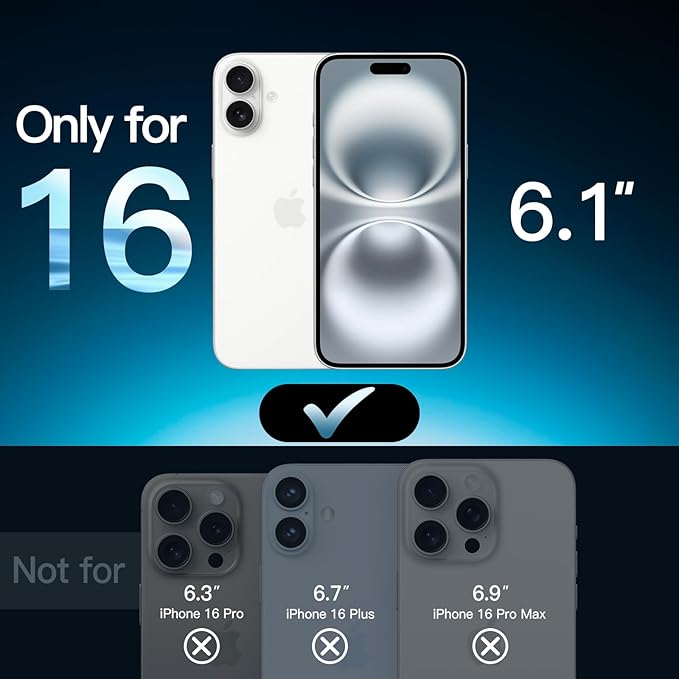JETech Screen Protector for iPhone 16 6.1-Inch - Image 2