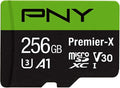 PNY 256GB Premier-X Class 10 U3 V30 microSDXC Flash Memory Card by PNY