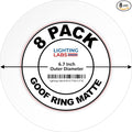 8 Pack Matte White Goof Trim Ring by LightingLabs