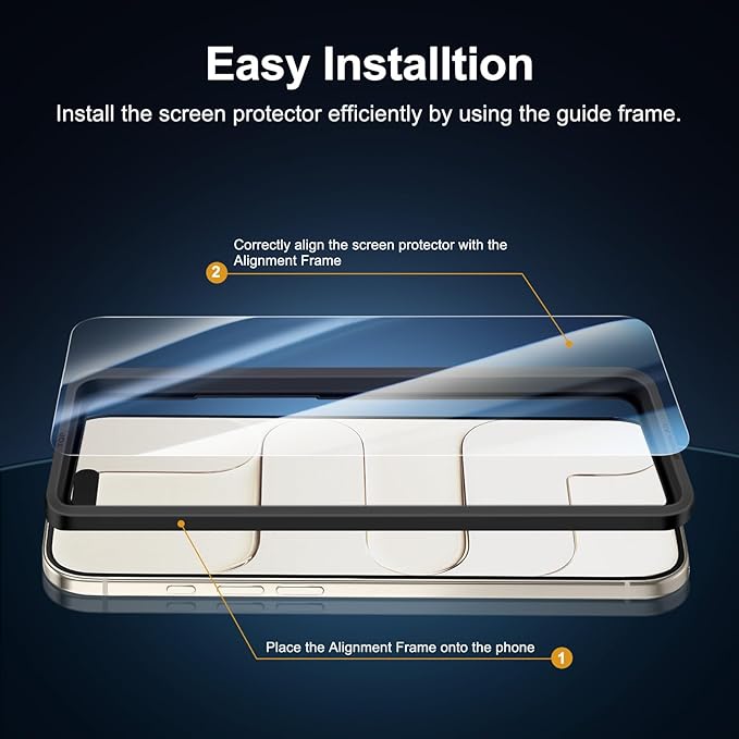 NEW'C 3x Screen Protector for iPhone Air+ 3x Camera Lens Protector, Sensor - Image 3