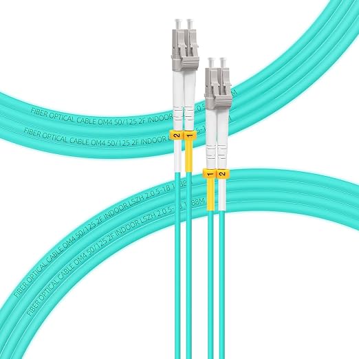 FLYPROFiber- 75M-1Pack OM4 LC to LC Fiber Patch Cable Multi Mode, MM Fiber by FLYPROFiber