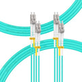 FLYPROFiber- 5M-2Pack OM4 LC to LC Fiber Patch Cable, MM Multi Mode Fiber Optic by FLYPROFiber