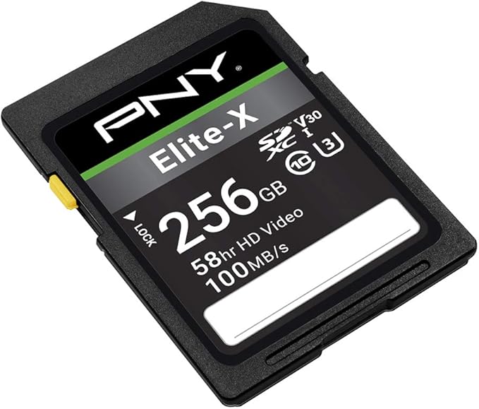PNY 256GB Elite-X Class 10 U3 V30 SDXC Flash Memory Card - Image 2