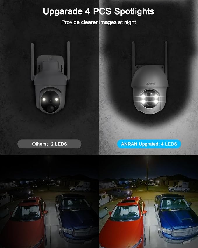 ANRAN Security Camera Wireless Outdoor, 2K Solar Outdoor Camera - Image 2