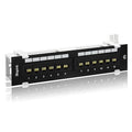 Rapink Patch Panel 12 Port Cat6 10G Support, Network Patch Panel UTP 10-Inch by Rapink
