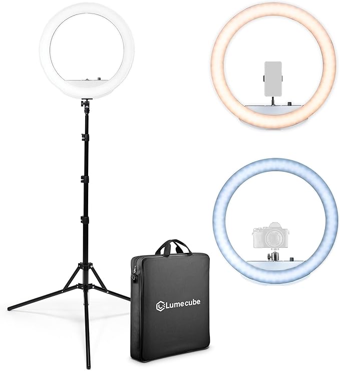 Lume Cube LED Ring Light for Videos, Live Streaming |18” Circle Light by LumeCube