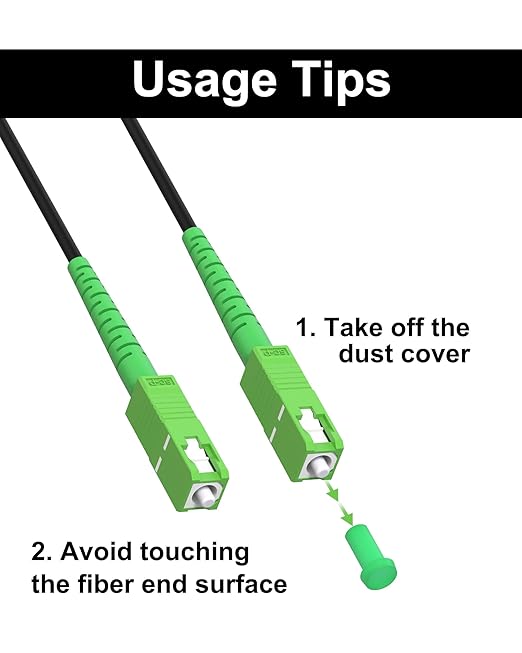 75M/246ft SC/APC Fiber Optic Internet Cable 100ft, Outdoor Armored SC/APC Fiber - Image 5