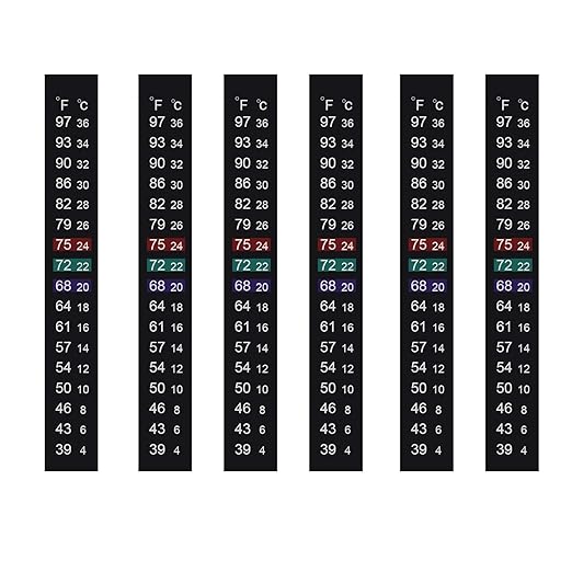 Brewing Thermometer Strip Adhesive Strip Thermometer Aquarium Thermometer Strip by JANSAMN