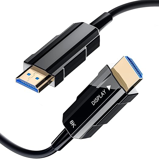 Fiber Optic HDMI Cable 50ft, 8K Long HDMI 2.1 Cable, Ultra High Speed Fiber by RUBMUD