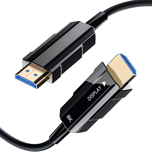 8K HDMI 2.1 Cable 30ft/9m, Long Fiber Optic HDMI Cable, Ultra High Speed Thin by RUBMUD