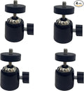 Universal 1/4" Swivel Mini Ball Head Tripod Mount 360 Degree Rotating Adapter by NVRTTRR
