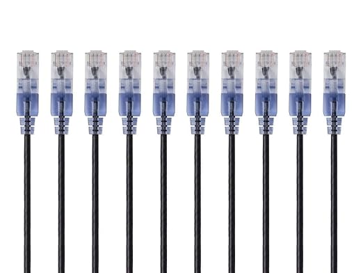 Monoprice - 133257 SlimRun Cat6A Ethernet Patch Cable - Snagless RJ45 UTP Pure - Image 3