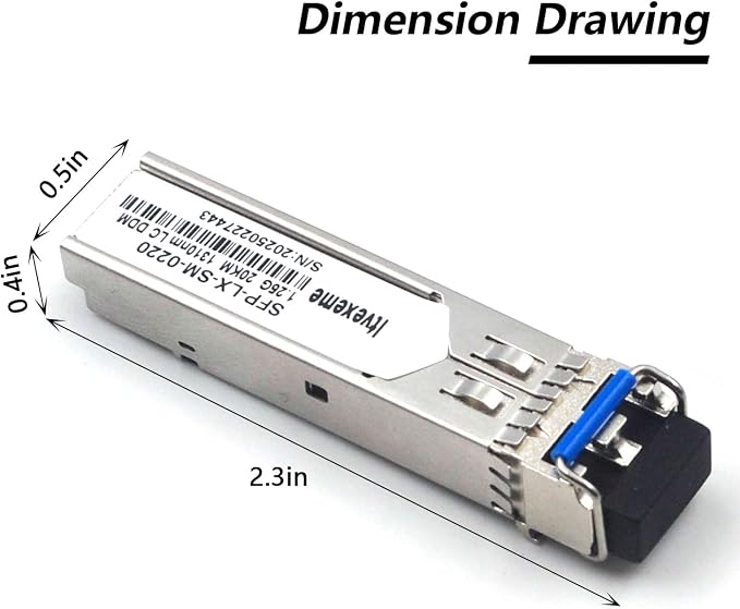 4 Pack 1.25G SFP Network Transceiver Module, 1000Base-LX Single Mode, 1310nm SMF - Image 2