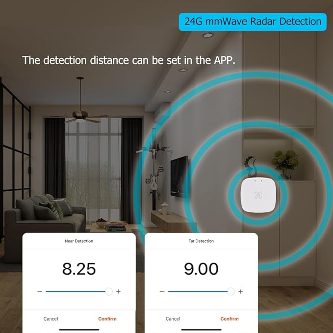 Presence Sensor, WenzhiIoT Smart Motion Sensor Zigbee 24 GHz Radar MmWave - Image 4