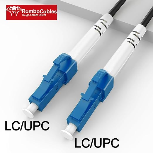 165 Feet Outdoor Simplex Fiber Optic Cable, OS2 LC to LC Single Mode Fiber - Image 2