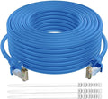 Adoreen Cat 6 Ethernet Cable 250 Ft-Blue, Outdoor & Indoor Snagless Long Round by Adoreen