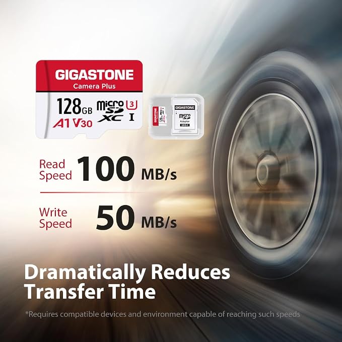 GIGASTONE 128GB Micro SD Card 2-Pack, Camera Plus, Compatible - Image 2