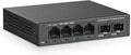 6 Port 2.5G Managed Switch, 4 x 2.5Gbps Base-T Ports and 2 x 10G SFP+ Slot by YuLinca