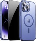 for iPhone 14 Pro Case with Privacy Screen Protector and Camera Protection by ZOZDOKG