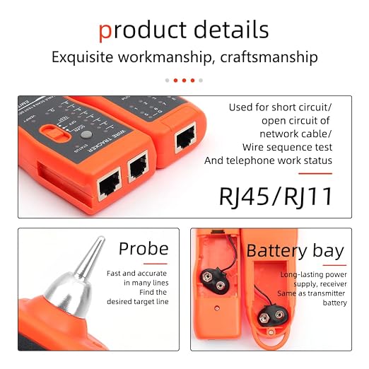 Ethernet Cable Tracker LAN Network Cables Tester Multifunction Line Finder - Image 6