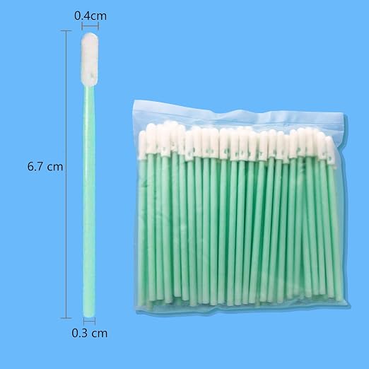 Lint-Free Round Foam Tip Swabs for 2.5mm SC/ST Fiber Optic Connectors and - Image 3