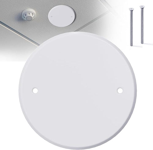 1 Pcs Smoke Detecte Cover Plate, 5 Inch Metal Round Blank Ceiling Cover Plate by Wuno