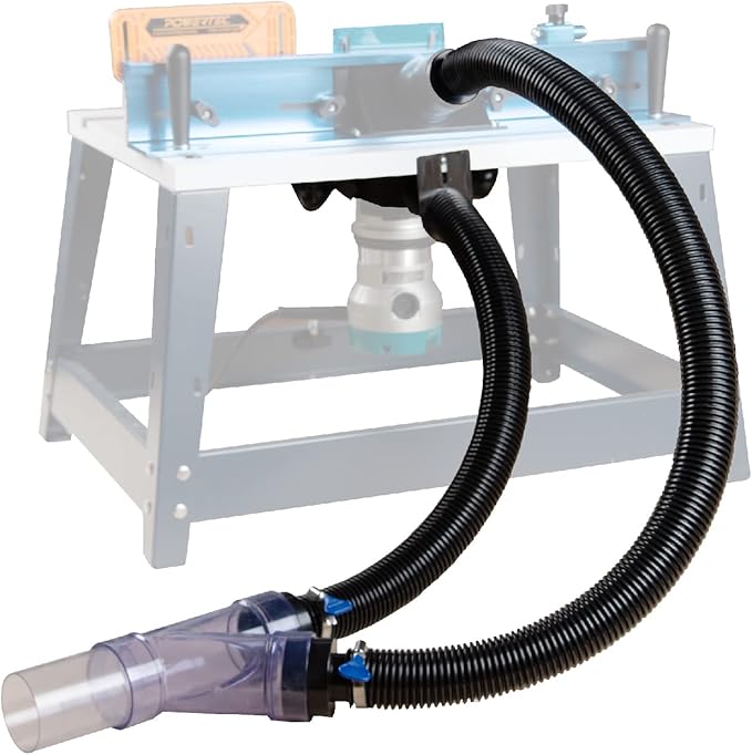 POWERTEC Dust Collector Fittings, Router Table Dust Collection System w/Y by POWERTEC