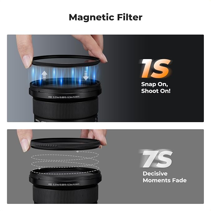 K&F CONCEPT Magnetic 82mm Circular Polarizers Filter - Image 4