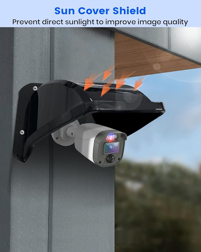 Universal Security Camera Sun Rain Cover Shield, Plastic Weatherproof - Image 5