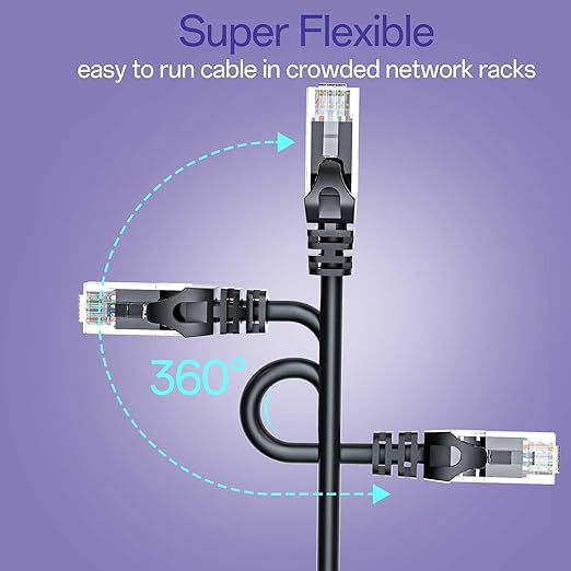 Cat 6 Ethernet Cable 14FT 10Pack, Cat6 Ethernet Patch Cable 10Gbps, High-Speed - Image 6
