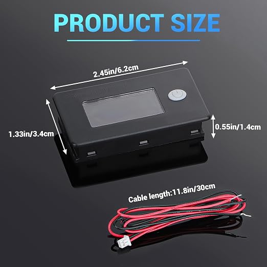 DROK 48v Golf Cart Battery Meter - Image 5