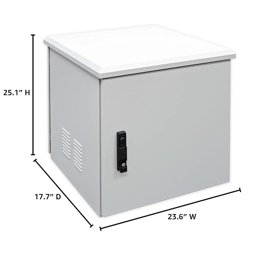 Electriduct 12U Outdoor Cabinet 18 Inch Depth IP55 Weather Resistant Enclosure - Image 5