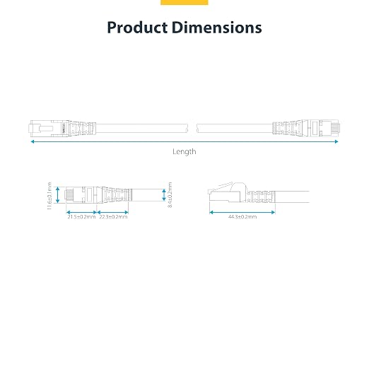 StarTech.com 15ft White CAT8 Ethernet Cable, Snagless RJ45, 100W PoE++ - Image 6
