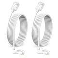 Flexible Cat 6A Ethernet Cable 270° Up Angled 30 Feet 2Pack, 10Gbps High-Speed by DUTEVOLNS