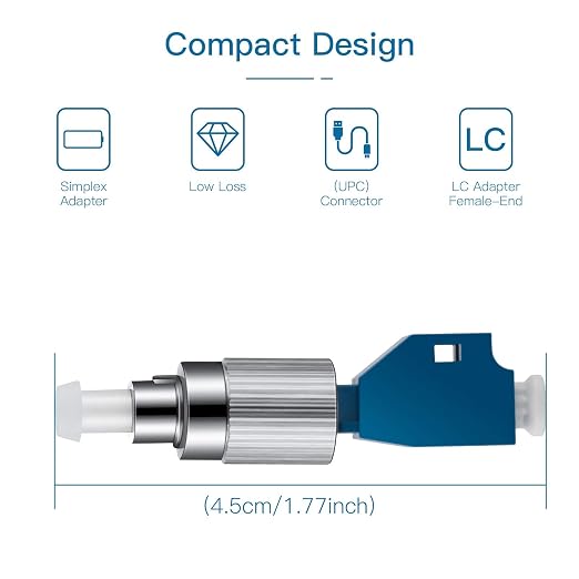Moocci 52 Pcs Visual Fault Locator Fiber Adapter, Fiber Optic Connector - Image 2