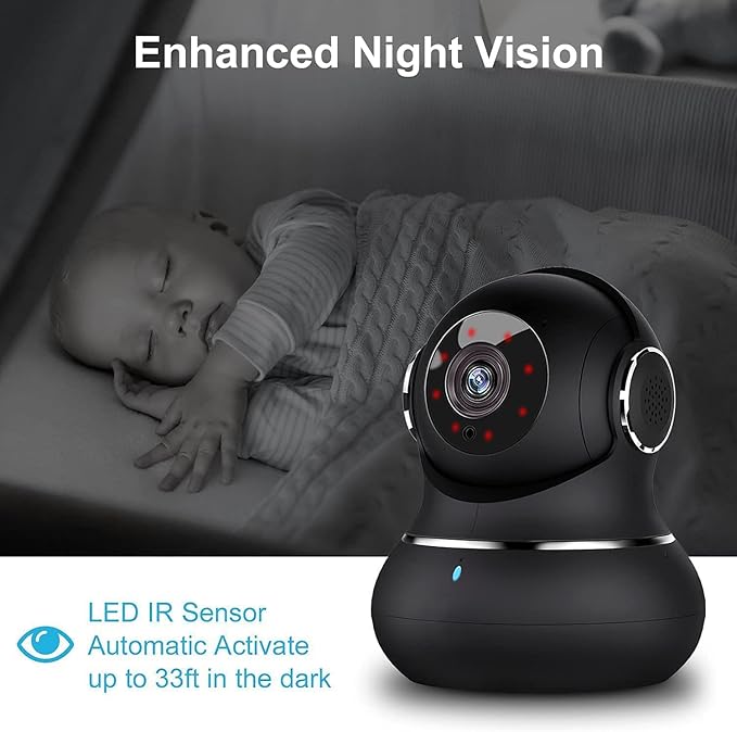 litokam 2K Indoor Camera, 360 Pan/Tilt Home Security Cameras - Image 3