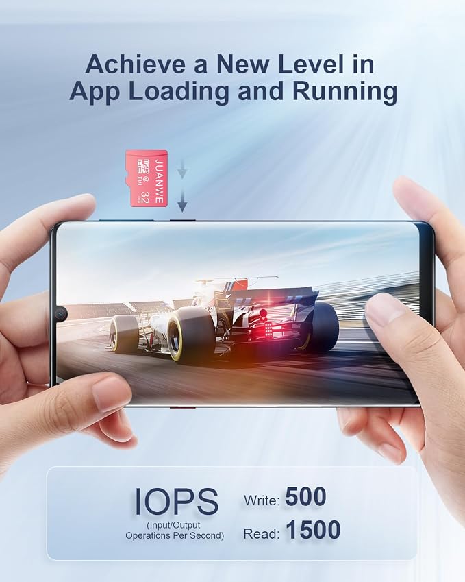 JUANWE 32GB Micro SD Cards 10 Pack Memory Card, SDHC High-Speed U1 SD Card - Image 3