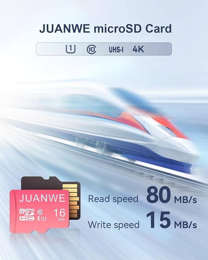 JUANWE 16GB Micro SD Card 3 Pack microSDHC Memory Card - Image 2