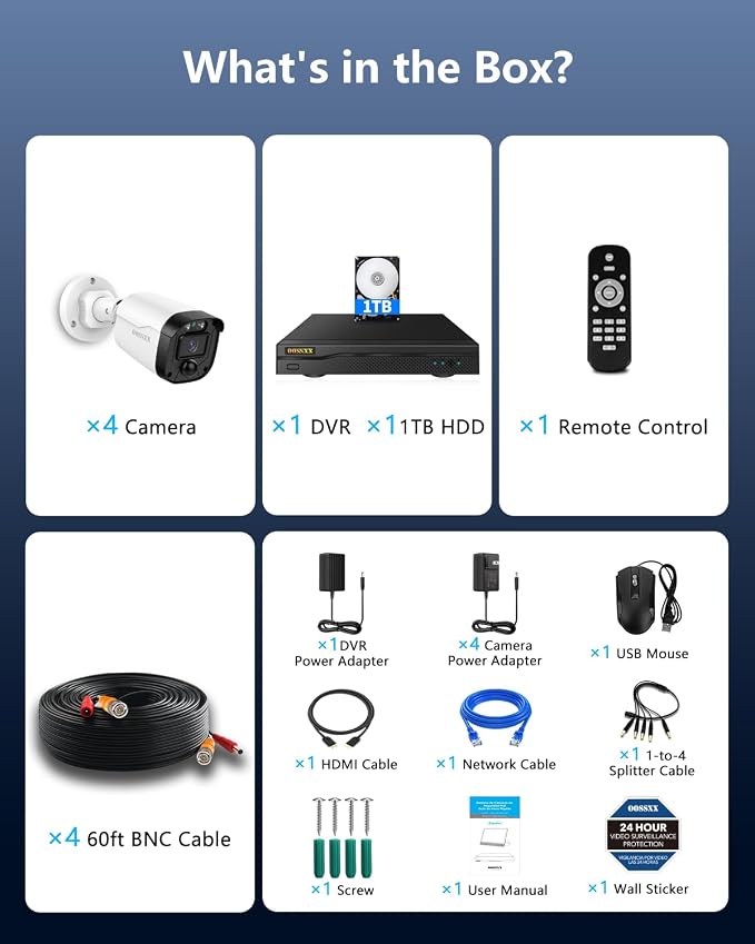 Outdoor Wired Security Camera System Home Video Surveillance Cameras Systems - Image 9