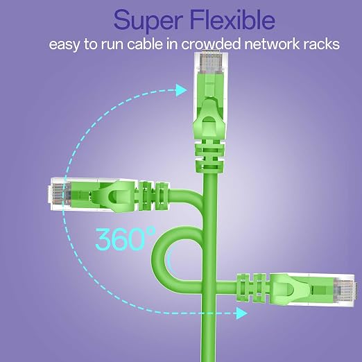 Cat 6 Ethernet Cable 1FT, Cat6 Ethernet Patch Cable 10Gbps, High-Speed UTP Cat6 - Image 6