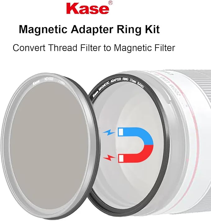 Kase 67mm Magnetic Lens and Filter Adapter Ring Kit - Image 2