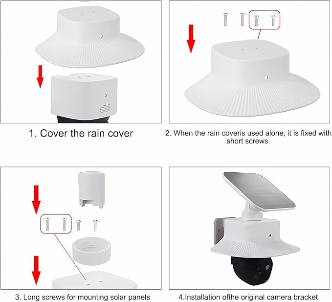 Sun Rain Shade Cover for eufy Security SoloCam S340 - Image 6