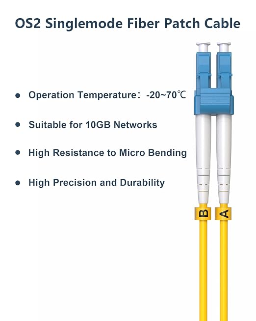6 Pack LC to LC Fiber Patch Cable OS2 5m, Individually Tested LC LC Single Mode - Image 7