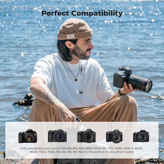 K&F CONCEPT 2-Pack LP-E17 Battery, USB-C R50 Battery Compatible - Image 3