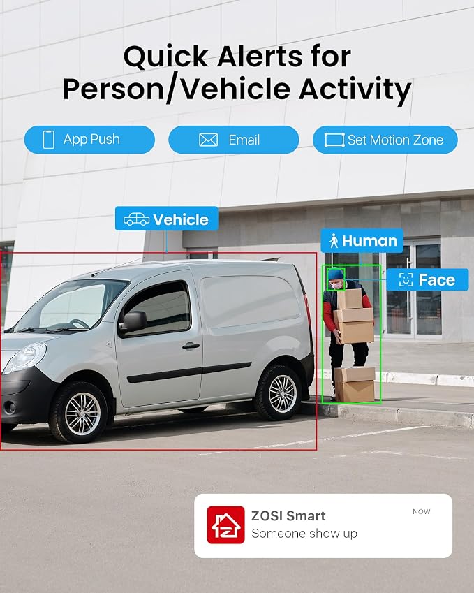 ZOSI 32CH 4K PoE Security Camera System, Face Person Vehicle Detection - Image 3