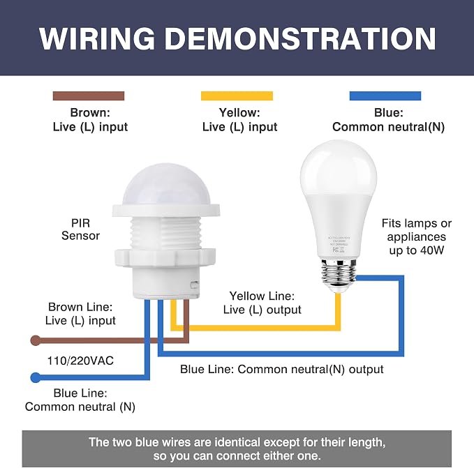 6-Pack Motion Sensor Light Switch, PIR Infrared Sensor, 30S Time Delay - Image 6
