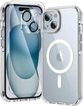 toushion 3 in 1 for iPhone 15 Case Clear by Unknown